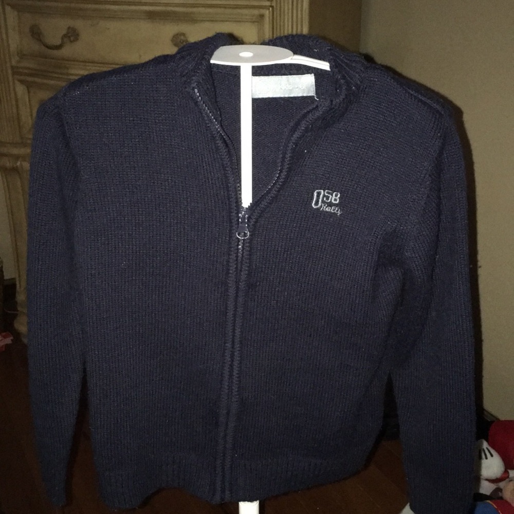 Urb Boys Size 6 Blue Full Zip Sweater